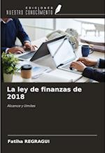 La ley de finanzas de 2018