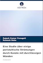 Eine Studie über einige peristaltische Strömungen durch Kanäle mit durchlässigen Wänden