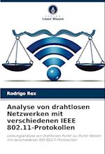 Analyse von drahtlosen Netzwerken mit verschiedenen IEEE 802.11-Protokollen