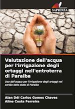 Valutazione dell'acqua per l'irrigazione degli ortaggi nell'entroterra di Paraiba