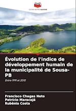 Évolution de l'indice de développement humain de la municipalité de Sousa-PB