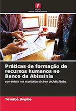 Práticas de formação de recursos humanos no Banco da Abissínia