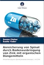 Anreicherung von Spinat durch Bodenausbringung von Zink mit organischen Düngemitteln