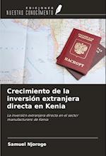 Crecimiento de la inversión extranjera directa en Kenia