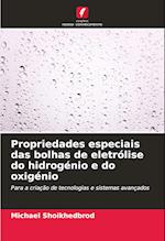 Propriedades especiais das bolhas de eletrólise do hidrogénio e do oxigénio