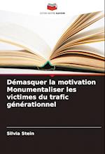 Démasquer la motivation Monumentaliser les victimes du trafic générationnel