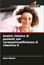 Analisi chimica di pazienti con carenza/insufficienza di vitamina D