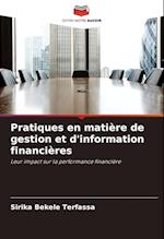 Pratiques en matière de gestion et d'information financières