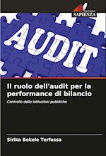 Il ruolo dell'audit per la performance di bilancio