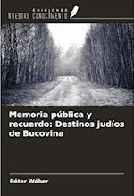 Memoria pública y recuerdo: Destinos judíos de Bucovina