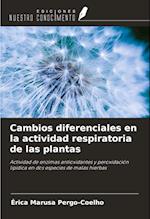 Cambios diferenciales en la actividad respiratoria de las plantas