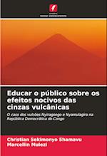 Educar o público sobre os efeitos nocivos das cinzas vulcânicas