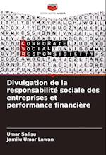 Divulgation de la responsabilité sociale des entreprises et performance financière