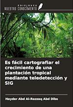 Es fácil cartografiar el crecimiento de una plantación tropical mediante teledetección y SIG