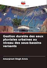 Gestion durable des eaux pluviales urbaines au niveau des sous-bassins versants