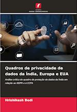 Quadros de privacidade de dados da Índia, Europa e EUA