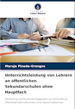 Unterrichtsleistung von Lehrern an öffentlichen Sekundarschulen ohne Hauptfach