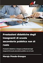 Prestazioni didattiche degli insegnanti di scuola secondaria pubblica non di ruolo