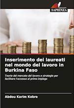 Inserimento dei laureati nel mondo del lavoro in Burkina Faso