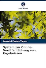 System zur Online-Veröffentlichung von Ergebnissen