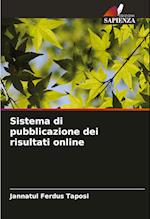 Sistema di pubblicazione dei risultati online