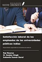 Satisfacción laboral de los empleados de las universidades públicas indias