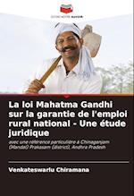 La loi Mahatma Gandhi sur la garantie de l'emploi rural national - Une étude juridique