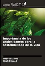 Importancia de los antioxidantes para la sostenibilidad de la vida