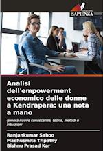 Analisi dell'empowerment economico delle donne a Kendrapara: una nota a mano