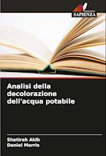 Analisi della decolorazione dell'acqua potabile