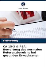 CA 15-3 & PSA; Bewertung des normalen Referenzbereichs bei gesunden Erwachsenen