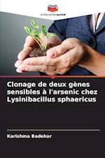 Clonage de deux gènes sensibles à l'arsenic chez Lysinibacillus sphaericus