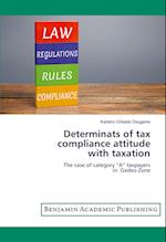 Determinats of tax compliance attitude with taxation