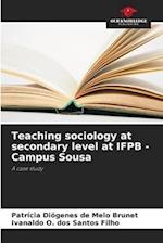 Teaching sociology at secondary level at IFPB - Campus Sousa