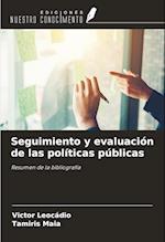 Seguimiento y evaluación de las políticas públicas