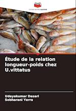 Étude de la relation longueur-poids chez U.vittatus