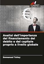 Analisi dell'importanza del finanziamento del debito e del capitale proprio a livello globale