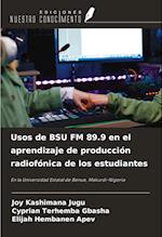 Usos de BSU FM 89.9 en el aprendizaje de producción radiofónica de los estudiantes