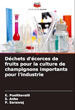 Déchets d'écorces de fruits pour la culture de champignons importants pour l'industrie