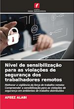 Nível de sensibilização para as violações de segurança dos trabalhadores remotos