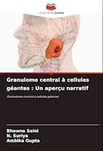 Granulome central à cellules géantes : Un aperçu narratif