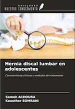 Hernia discal lumbar en adolescentes