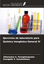 Ejercicios de laboratorio para Química Inorgánica General IV