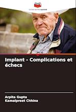 Implant - Complications et échecs