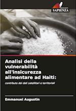 Analisi della vulnerabilità all'insicurezza alimentare ad Haiti: