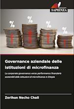 Governance aziendale delle istituzioni di microfinanza