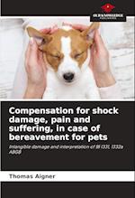 Compensation for shock damage, pain and suffering, in case of bereavement for pets