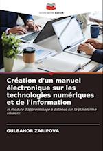 Création d'un manuel électronique sur les technologies numériques et de l'information