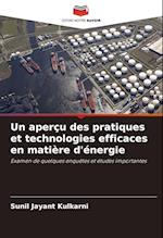 Un aperçu des pratiques et technologies efficaces en matière d'énergie