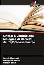 Sintesi e valutazione biologica di derivati dell'1,2,3-ossadiazolo